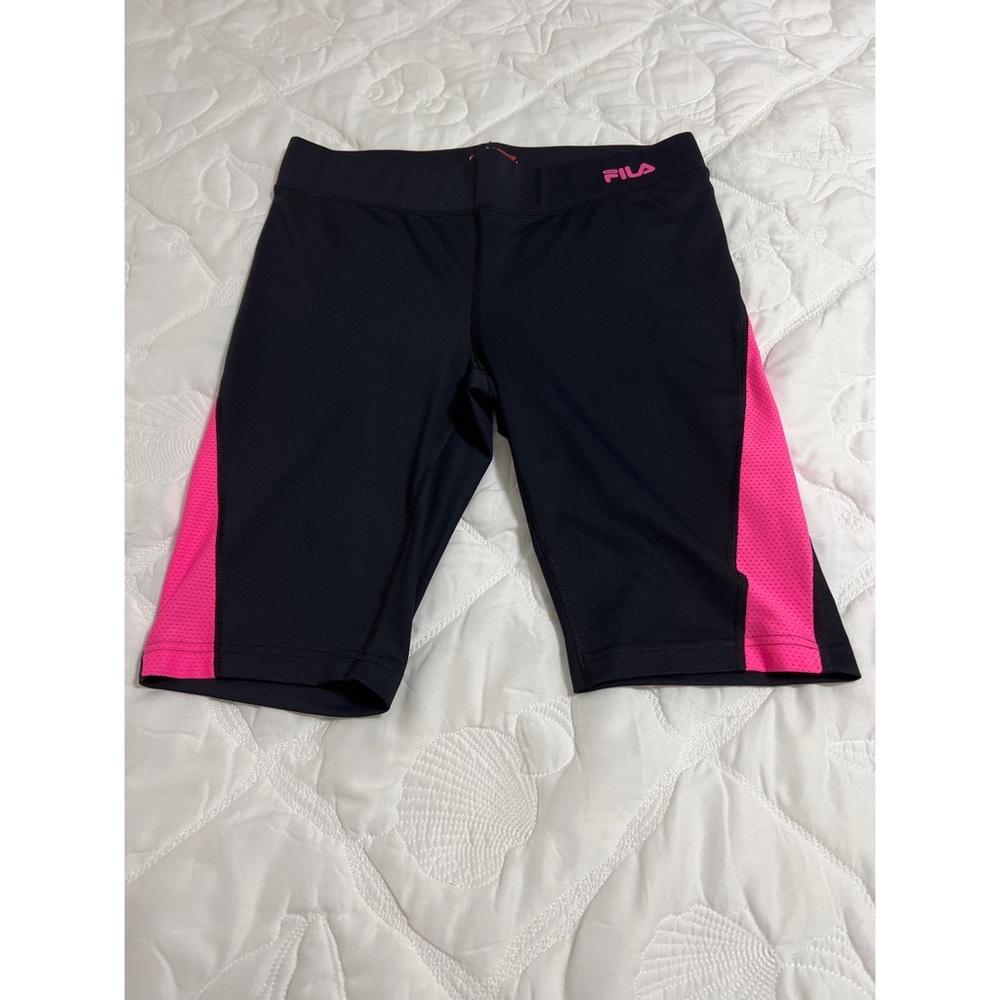Fila Sport Black/Pink Shorts Size M